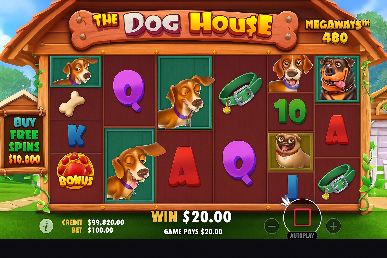 The Dog House Megaways gameplay